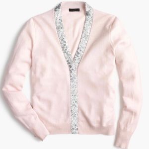 Jcrew sequin cardigan size small